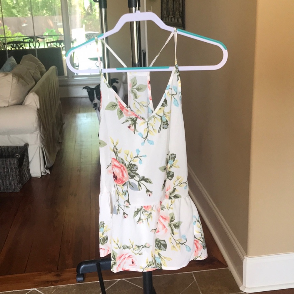 Floral Babydoll Styled Tank Top